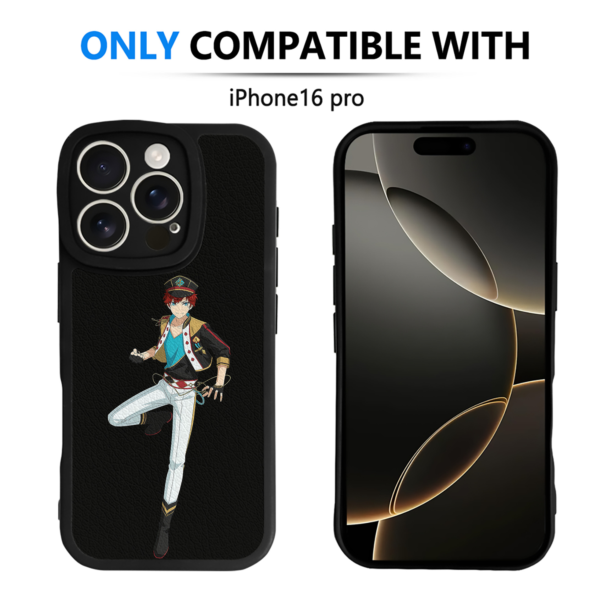 （画像用） あんさんぶるスターズ! Ensemble Stars 【iPhone 16シリーズ対応】シリコンスマホケース（レザー調） 材質：シリコン
